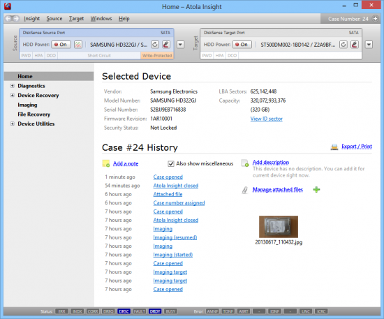 Home page with Managed Files and Detailed reporting.png