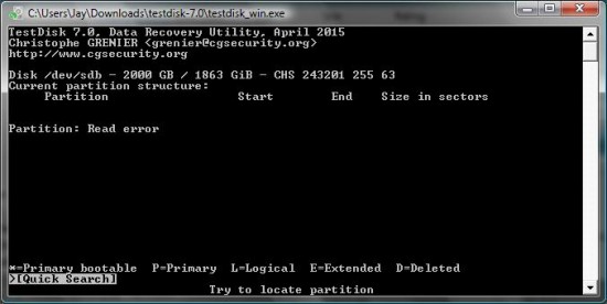6 Test disk attempt 2 read error.jpg (32.89 KiB) Viewed 5028 times 6 Test disk attempt 2 read error.jpg