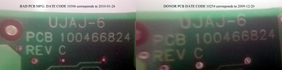 BOTH BAD AND DONOR DIFFERENT DATE CODES.png (855.27 KiB) Viewed 7519 times BOTH BAD AND DONOR DIFFERENT DATE CODES.png