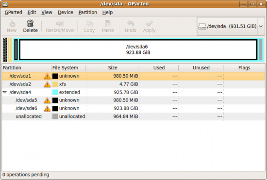 Screenshot--dev-sda - GParted.png (62.63 KiB) Viewed 5329 times Screenshot--dev-sda - GParted.png