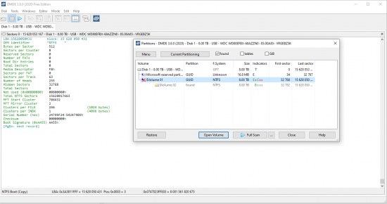 DMDE_Physical disk view_MS partition 0_restore NTFS partition view.PNG