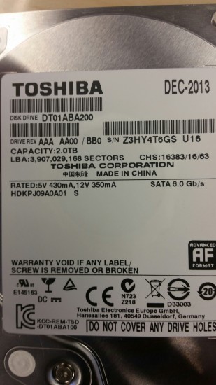 Toshiba DT01ABA200.jpg (1009.35 KiB) Viewed 6691 times Toshiba DT01ABA200.jpg